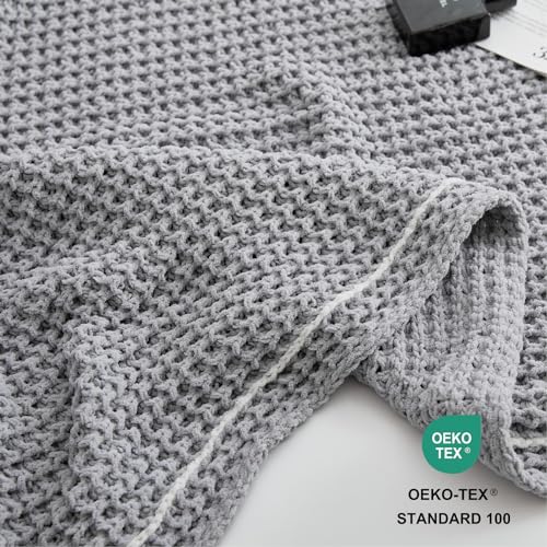 WESHIONGOO Throw Blanket for Couch Grey, 50"*60" - color: Grey