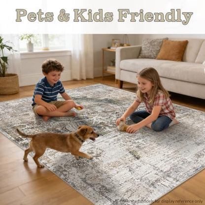 AooHHooA Crocodile Area Rug 5x7, Crocodile Rugs for Living Room Taupe - color: Crocodile-2, size: 5' x 7' (Rectangular)