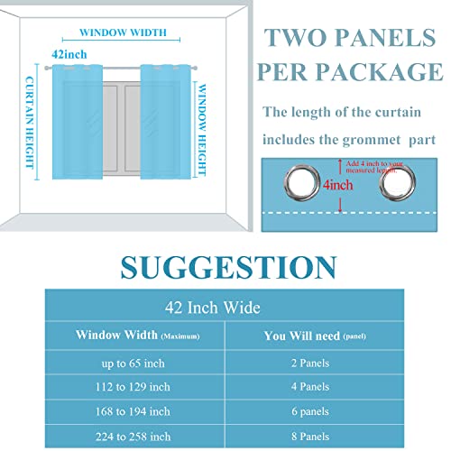 Estelar Textiler Aqua and Beige Ombre Blackout Curtains for Bedroom 45 Inch - color: Beige and Aqua, size: 42"W x 45"L (Pack of 2)