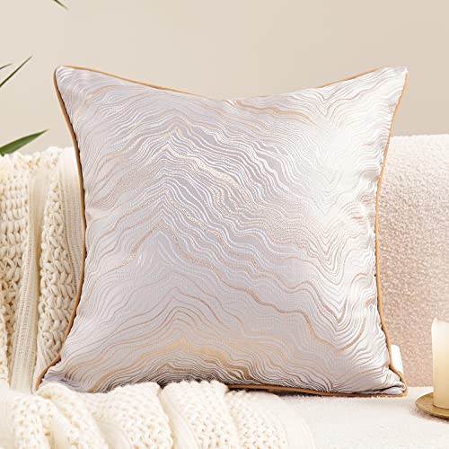 Avigers Throw Pillow Cover 18 x 18 Inch, Silver, Rayon Blend, Hidden Zipper - color: Silver, size: 18" x 18" (Pack of 1)