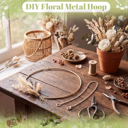 Shimeyao 12 Set Dream Catcher Rings Metal Hoops for Crafts, Round - color: Round