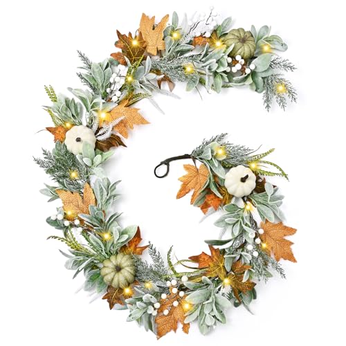 Waipfaru Fall Decor, 6 Ft Fall Garland for Mantle - size: 1 Pc, 6FT