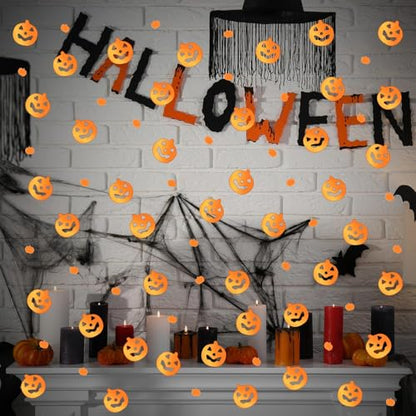 MARFOREVER Halloween Pumpkin Confetti Table Decorations - style: Halloween Pumpkin