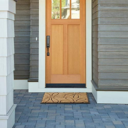 Calloway Mills 10016 Flowers Coir and Rubber Heavy-Duty 18" X 30" Doormat - color: Flowers