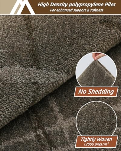 COSY HOMEER Kitchen Rugs,2 PCS Kitchen Mats Non Slip Washable,Brown - color: Brown, size: 24"x36" + 24"x60"