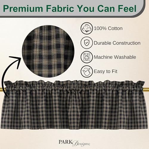 Sturbridge Black Valance 72" x 14" - color: Black