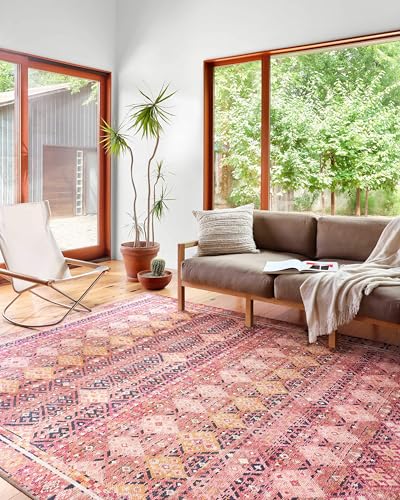 Loloi Layla Magenta/Multi 2'-6" x 9'-6" Runner Rug - color: Magenta / Multi, size: 2'6" x 9'6" (Rectangular)