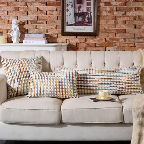 AmHoo Boho Chenille Pillow Cover,18 x 18-Inch Brown - color: Brown, size: 18" x 18" (Pack of 1)