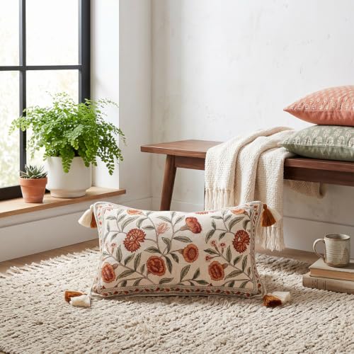 ISAENNE Designer French Rectangle Throw Pillow Cover,Set of 2,20"x12" - color: Albano a, size: 20" x 12" (Pack of 2)