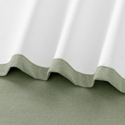 ChrisDowa Sage Green Blackout Curtains 54 Inches Long 2 Panels for Bedroom - color: Sage Green, size: 40"W x 54"L (Pack of 2)