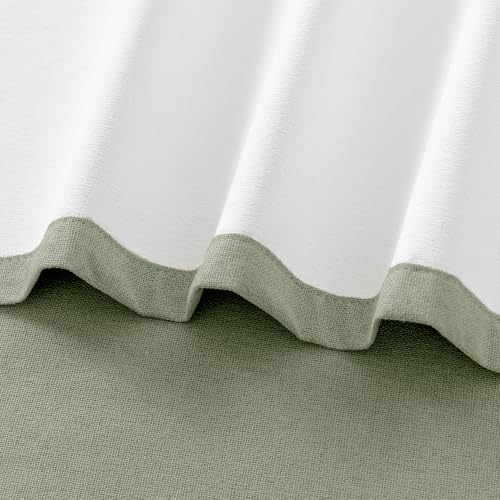 ChrisDowa Sage Green Blackout Curtains 72 Inches Long 2 Panels for Bedroom - color: Sage Green, size: 40"W x 72"L (Pack of 2)
