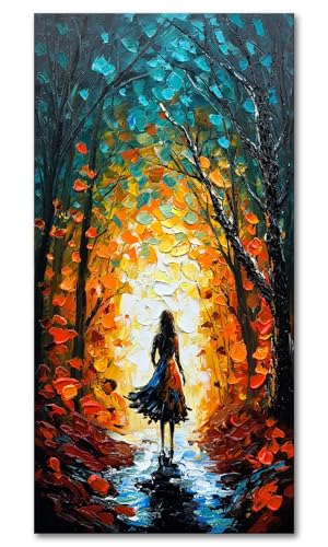Alenoss Hand Painted Modern Oil Paintings on Canvas Wall Art - color: AL-B104