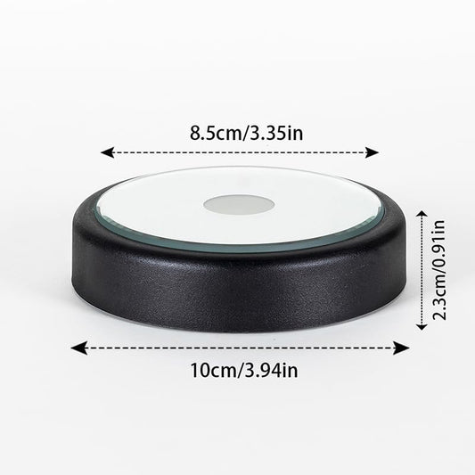 LED Multimodal Multicolor Light Base balckLighted Stand for Crystal Art Display Round Stand - color: B-multi-mode Black Base
