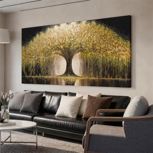 Large Tree Of Life Wall Art Decor 29"x58" Large Wall Art For Living Room - color: HX5D, size: 58"L x 29"W