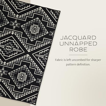 Pendleton Jacquard Unnapped Twin Blanket, 64 x 80 in, Heirloom Virgin Wool - color: Oxbow, size: Twin (64" x 80")