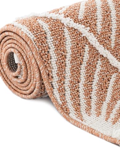 Rugs.com Boho Collection Rug – 6 Ft Runner Rust Red Medium-Pile Rug Perfect for Hallways, Entryways - color: Rust Red, size: 2' x 6' Runner