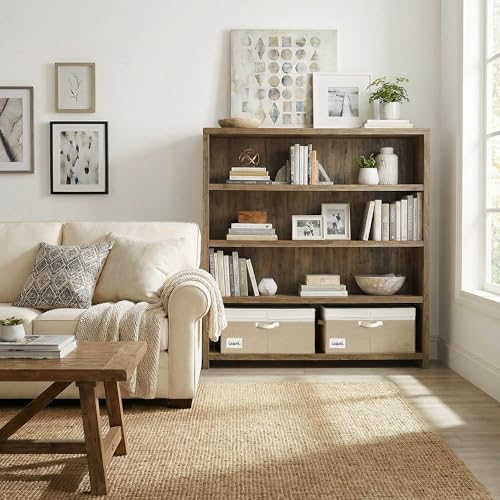 GRANNY SAYS Extra Large Storage Bins with Lids, Closet Bins, White&Khaki - color: White/Khaki, size: Extra Large - 1 Pack