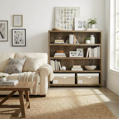 GRANNY SAYS Extra Large Storage Bins with Lids, Closet Bins, White&Khaki - color: White/Khaki, size: Extra Large - 2 Pack