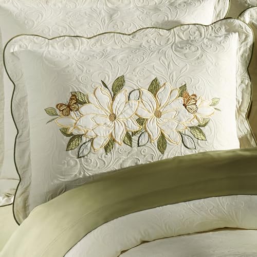 Sweetbay Garden Luxury Ivory Matelasse Bedding, Queen, 4 Pc Set - size: 4 Piece Queen Coverlet Set