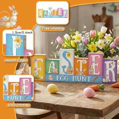 Easter Decorations, Wooden Easter Table Decorations