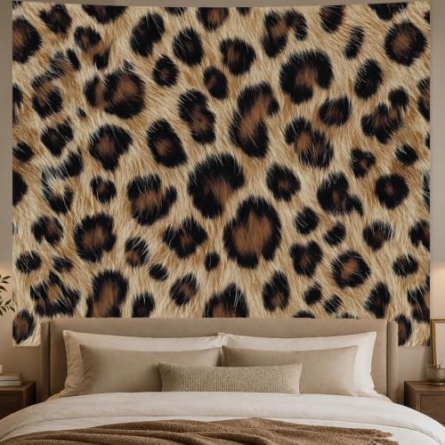 Apdidl Leopard Wall Tapestry for Bedroom, Cheetah Print Wall Room Decor - color: Leopard Tapestry, size: 60"L x 51"W