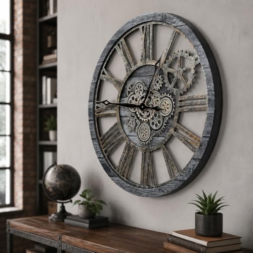 The B-Style 30" Large Wall Clock, Carbon Gray - color: Carbon Gray, size: 30 inch (76 cm)