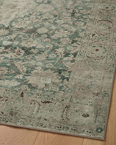 Loloi Magnolia Home Sinclair Jade/Sand 2'-3" x 3'-9" Accent Rug - color: Jade / Sand, size: 2'3" x 3'9" (Rectangular)