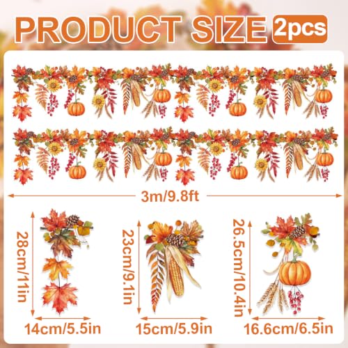 Fall Banner, Fall Bulletin Board Decor, Farm Harvest Party, Garland Autumn - color: Fall Orange Banner