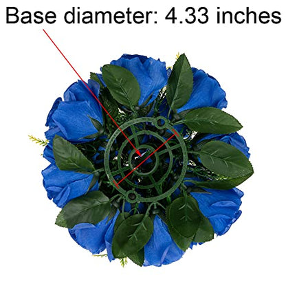 Flower Centerpieces for Wedding Tables: Royal Blue, 2 Packs - color: Royal Blue