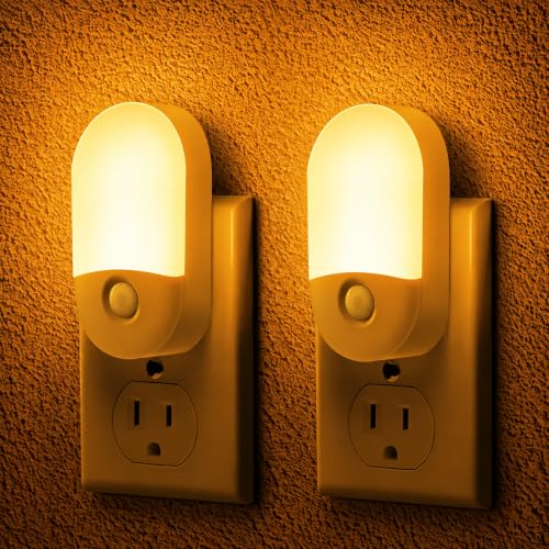 L LOHAS LED Amber Night Light, Night Lights Plug into Wall[2 Pack] - color: Amber, size: 2 Count (Pack of 1)