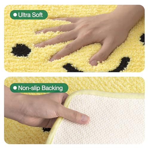 LUMI Cute Bathroom Rug, Absorbent Non Slip Bath Mat, 20.5"x29", Lemmy - color: Fruit-lemmy