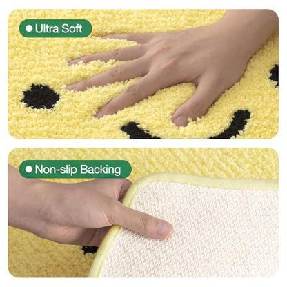 LUMI Cute Bathroom Rug, Absorbent Non Slip Bath Mat, 20.5"x29", Lemmy - color: Fruit-lemmy