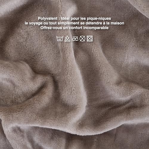 Mintra Home Throw Blanket for Couch, Soft Polyester Fleece Blanket, Cozy Lightweight Fuzzy Fall Décor Throw Blankets for Bed/Bed Cover/Couch Cover, 51” x 70” (S, Mocha) - color: Mocha, size: 51in x 70in (Small)
