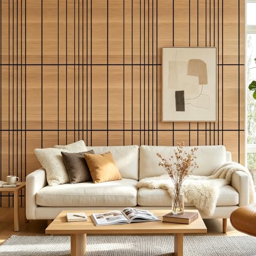 WoveN SounD Acoustic Wall Panels, Natural Oak, 8 Pack, 23.6x23.6 in - color: Natural Oak, size: VariSlat