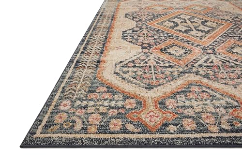 Loloi Jocelyn Navy/Multi 2'-3" x 7'-6" Runner Rug - color: Navy / Multi, size: 2'3" x 7'6" (Rectangular)