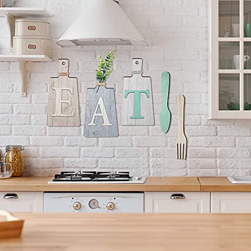 Jetec Cutting Board Eat Sign Set Wall Decor, Beige, Dark Gray, Gray White - color: Beige, Dark Gray, Gray White
