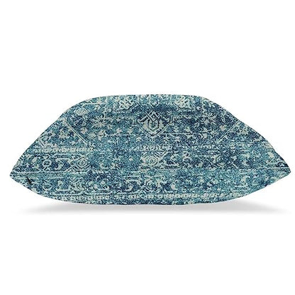 Teal Carpet Pattern Boho Pillow Covers 16x16 Set of 2 - color: Teal, size: 16" x 16" (Pack of 2)