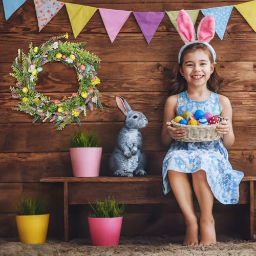 6.5 ft Easter Garland-Spring Garland Egg and Mixed Berry Garland - color: Easter01