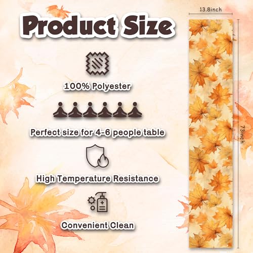 Thanksgiving Decorations - Fall Leaves Table Runner - color: Fall Leaves