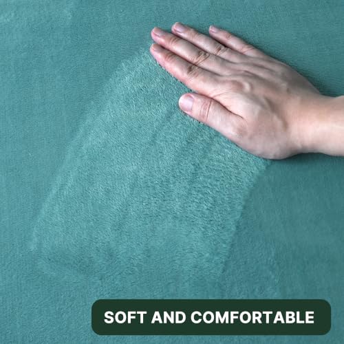 H.VERSAILTEX Bath Mat Set Flannel Velvety Luxury Extra Soft Absorbent Non Slip Bathroom/Bedroom Rugs (Curved Set 20"x 32" Plus 20"x 20"U, Eggshell Blue) - color: Eggshell Blue, size: 20" x 32" Plus 20" x 20" U