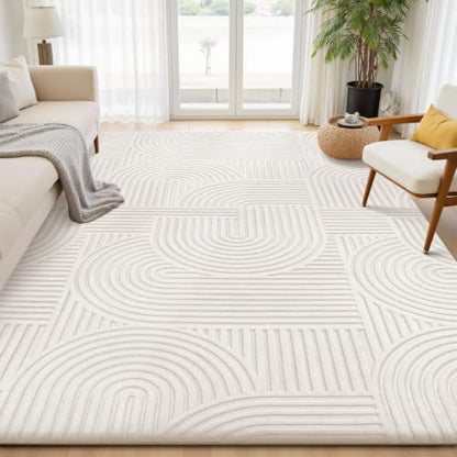Sour Lemon Area Rugs 9x12 Living Room Bedroom, Cream Rug Large Carpet - color: Cream, size: 9' x 12' (Rectangular)