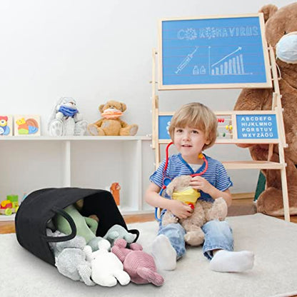 XUANGUO Black Cotton Rope Laundry Basket Hamper for Clothes Large - color: black, size: Regular