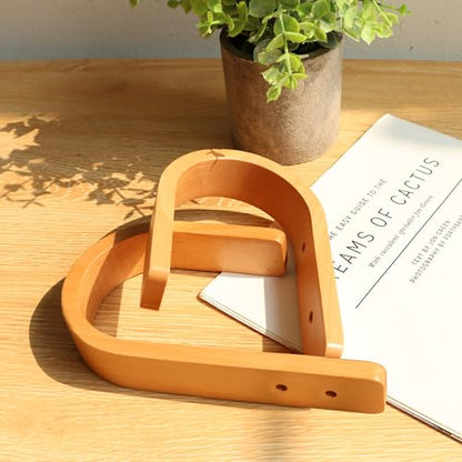 2 Pack Curtain Tiebacks Natural Wood Curtain Holdbacks, Wood - color: Wood