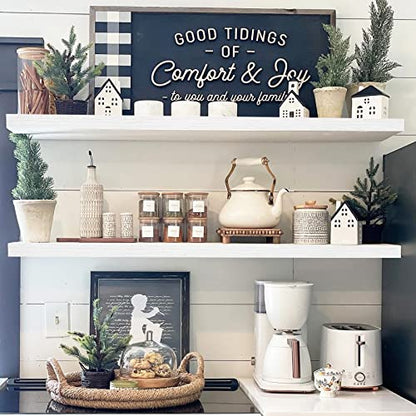 QEEIG Extra Long Floating Shelves for Wall (White, Set of 2, 47.2") - color: C. White, size: 47.2"