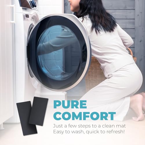 Homergy Bath Mat for Bathroom Non Slip, Quick Dry, 16x24 in, Black - color: Black, size: 16" x 24"