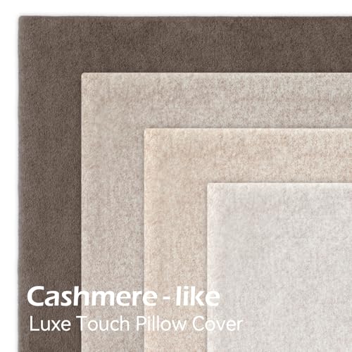 a moment Waterproof Throw Pillow Covers Set of 4,22x22 Inch Outdoor Stain Resistant Pet Friendly Pillowcases Cushion Covers for Patio Sofa and Living Room,Bare Earth - color: Bare Earth, size: 22" x 22" (Pack of 4)