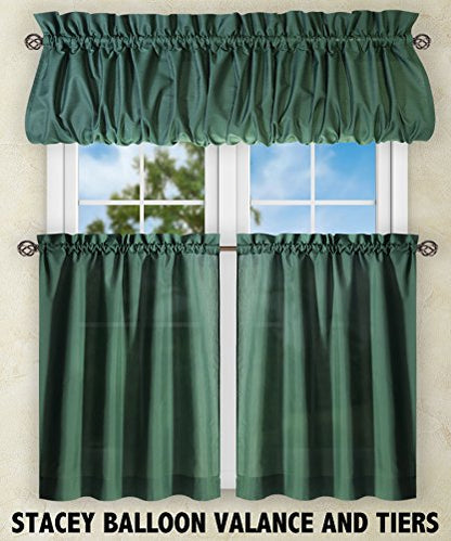 Ellis Curtain Stacey 54-by-13 Inch Ruffled Filler Valance (Harvest) - color: Harvest