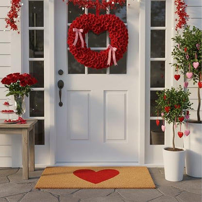 Calloway Mills Madison Heart Doormat (Red, 17" x 29") - color: Red, size: 1'5" x 2'5" (Rectangular)