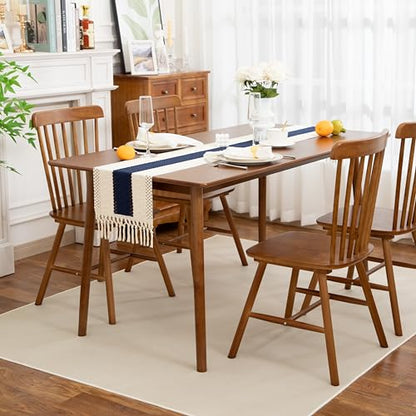 Boho Blue Table Runner, 12x36 Inches - color: Blue, size: 12" x 36"