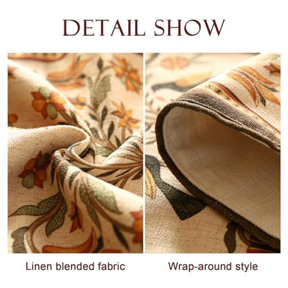 bilin gaier Designer French Linen Small Table Runner,63"x12"-Seville - color: Seville, size: 12"*63"